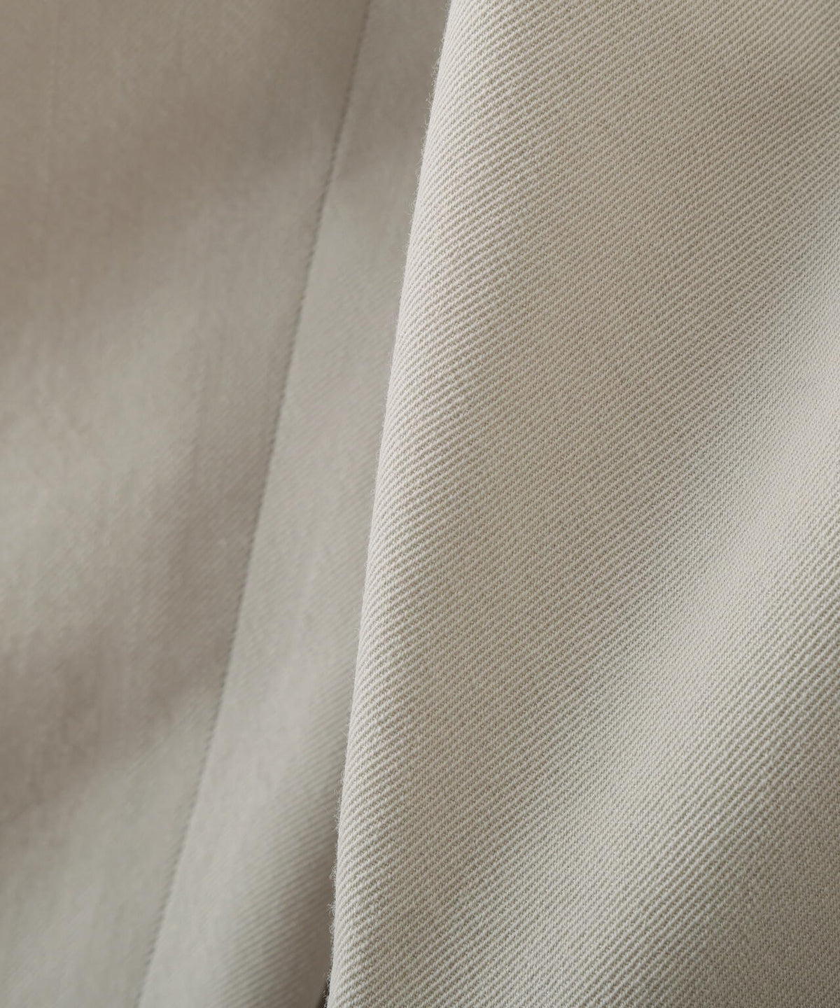 WOOL COTTON TWILL TROUSERS
