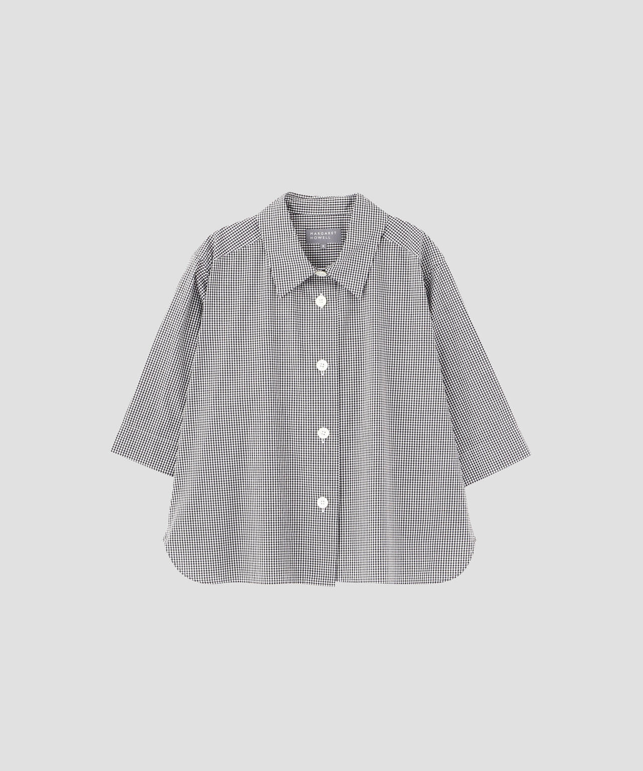 COTTON LINEN GINGHAM SHIRT | MARGARET HOWELL（マーガレット