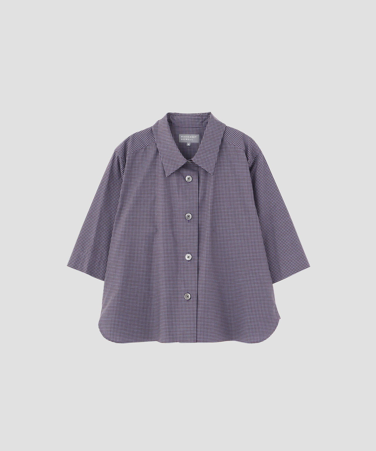 COTTON LINEN GINGHAM SHIRT