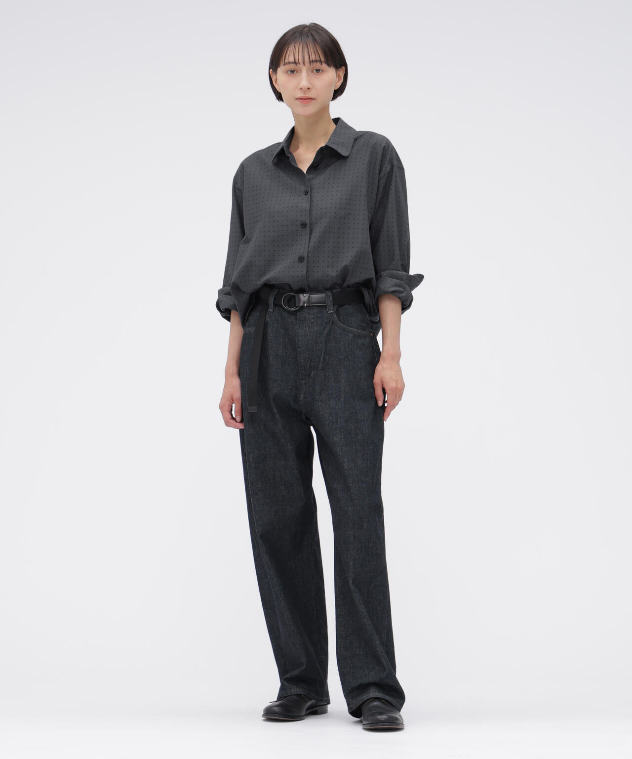 SPOT PRINT COTTON SILK SHIRT | MARGARET HOWELL（マーガレット