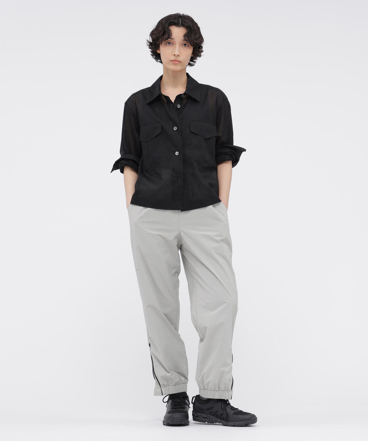 SHEER COTTON STRIPE SHIRT