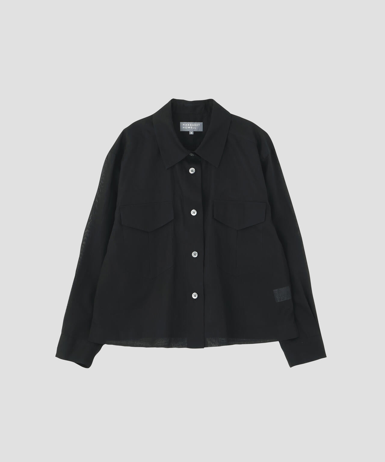 SHEER COTTON STRIPE SHIRT