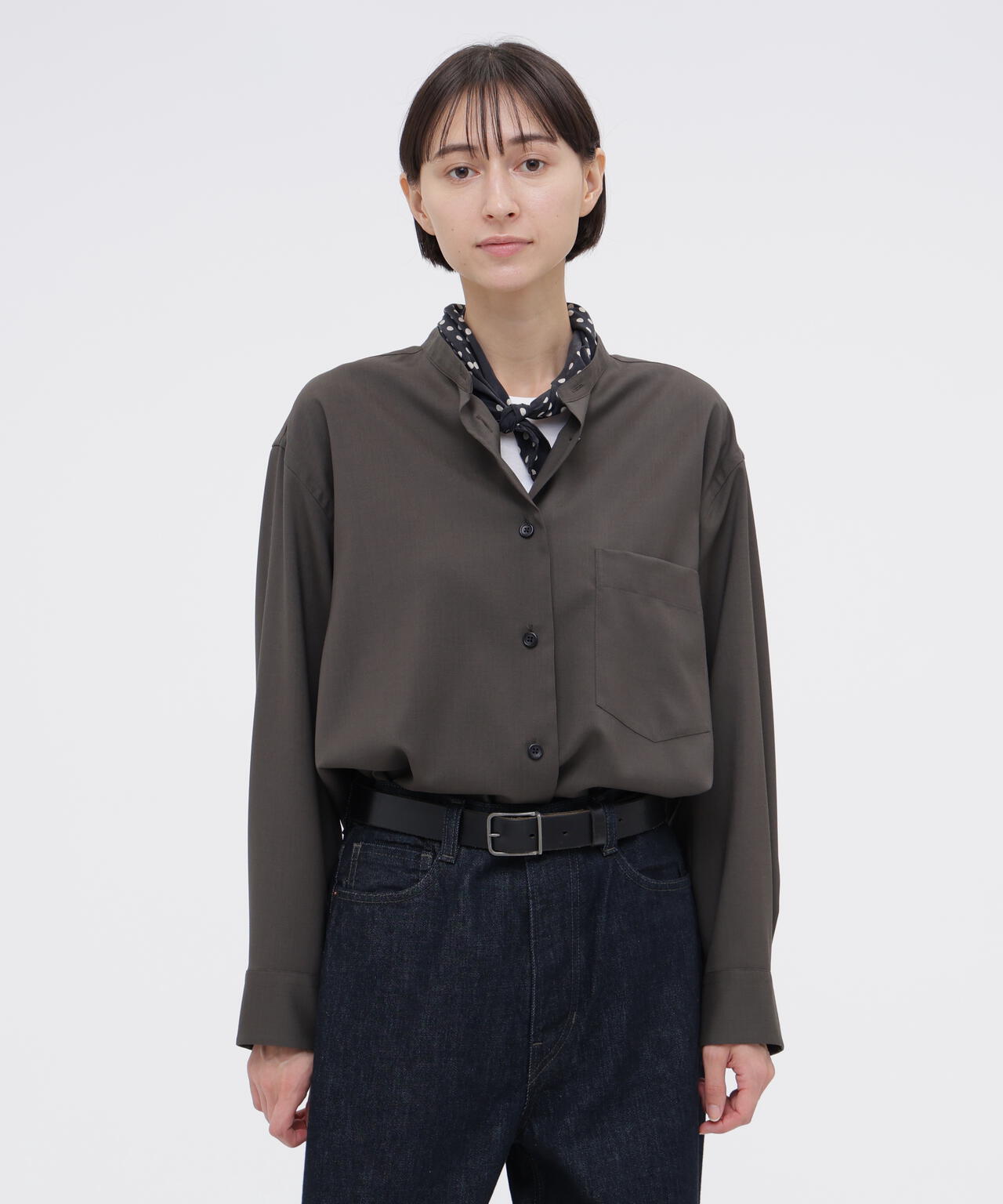 WASHABLE WOOL PLAINWEAVE SHIRT | MARGARET HOWELL（マーガレット