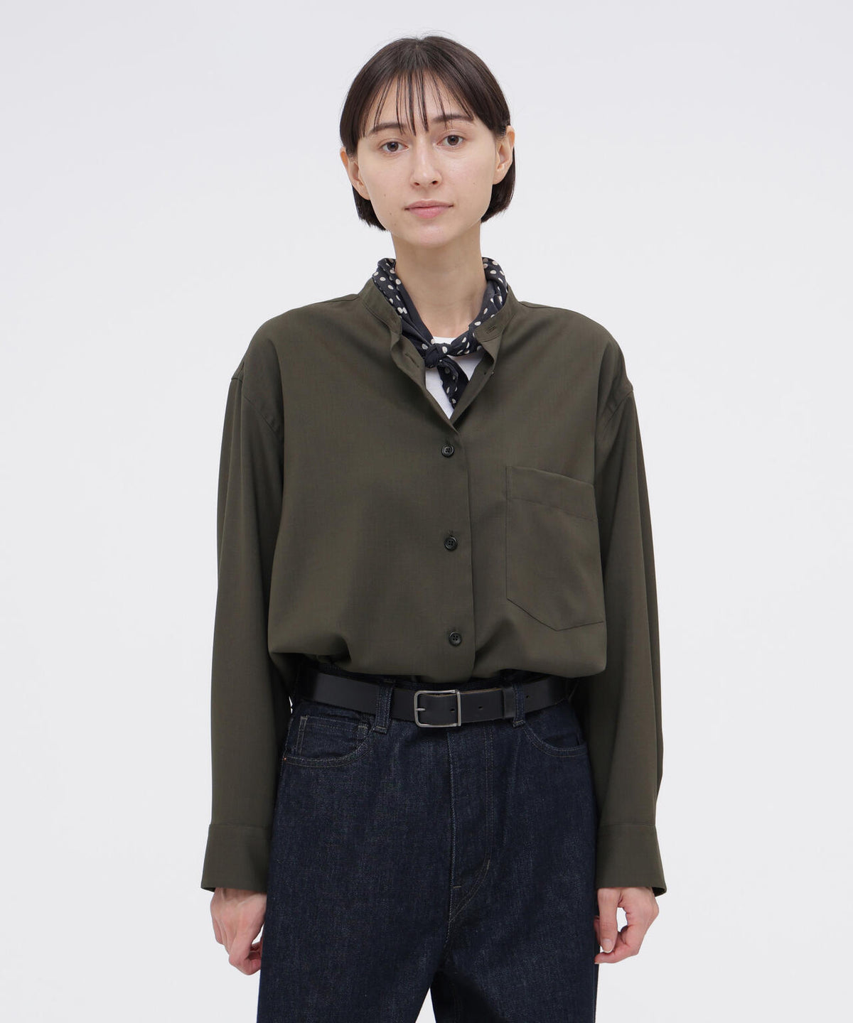 WASHABLE WOOL PLAINWEAVE SHIRT | MARGARET HOWELL（マーガレット 