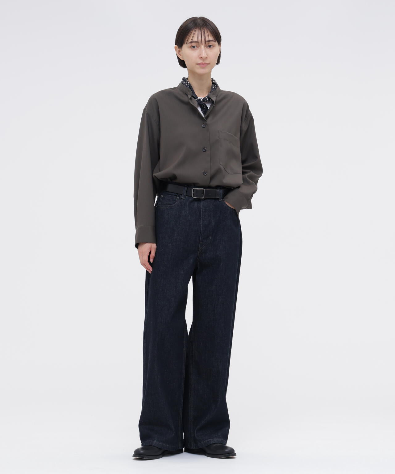 WASHABLE WOOL PLAINWEAVE SHIRT | MARGARET HOWELL（マーガレット