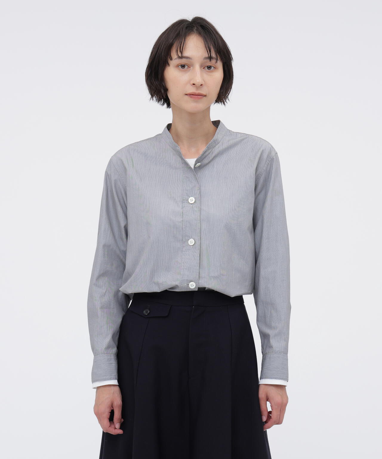 COTTON HAIRLINE STRIPE SHIRT | MARGARET HOWELL（マーガレット