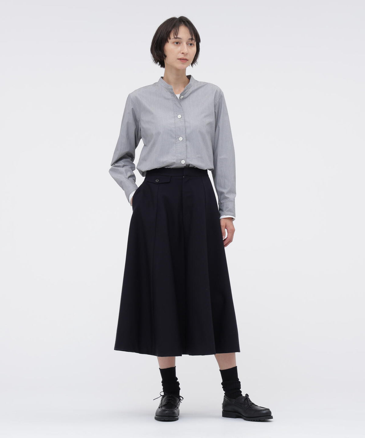 COTTON HAIRLINE STRIPE SHIRT