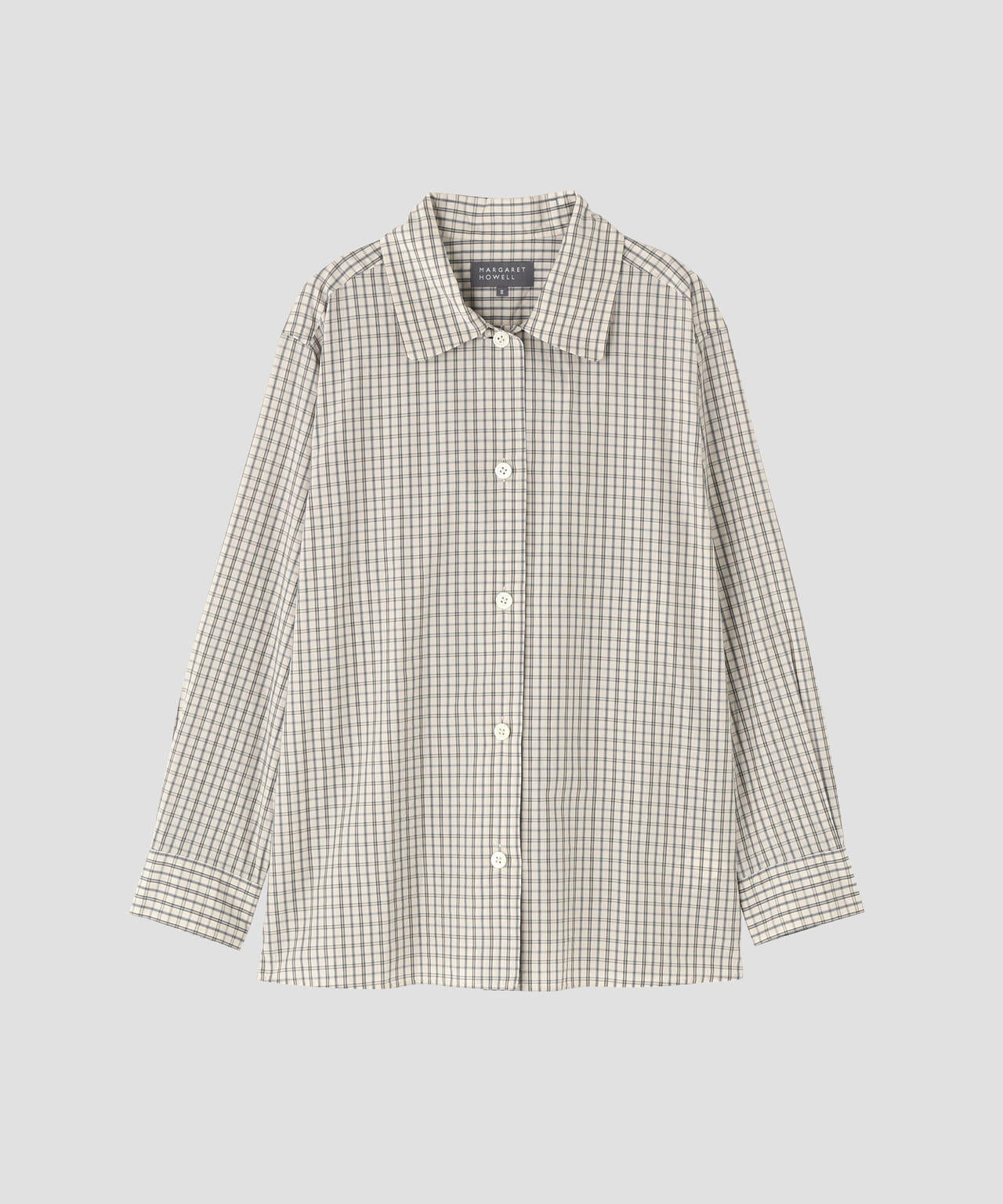 COTTON SILK CHECK SHIRT | MARGARET HOWELL（マーガレット・ハウエル