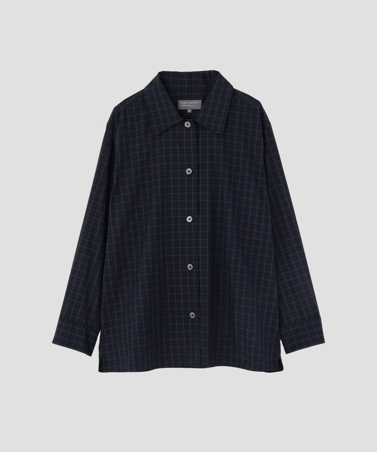 COTTON SILK CHECK SHIRT | MARGARET HOWELL（マーガレット・ハウエル