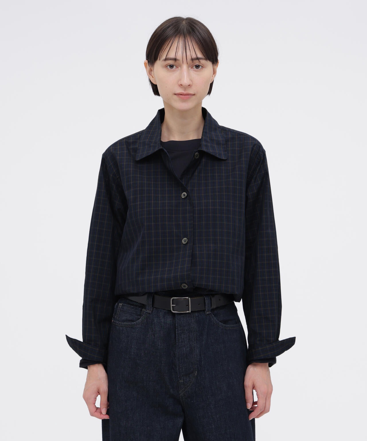 COTTON SILK CHECK SHIRT