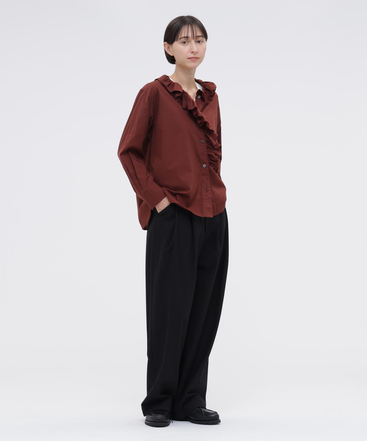 WASHED COTTON CHAMBRAY SHIRT | MARGARET HOWELL（マーガレット