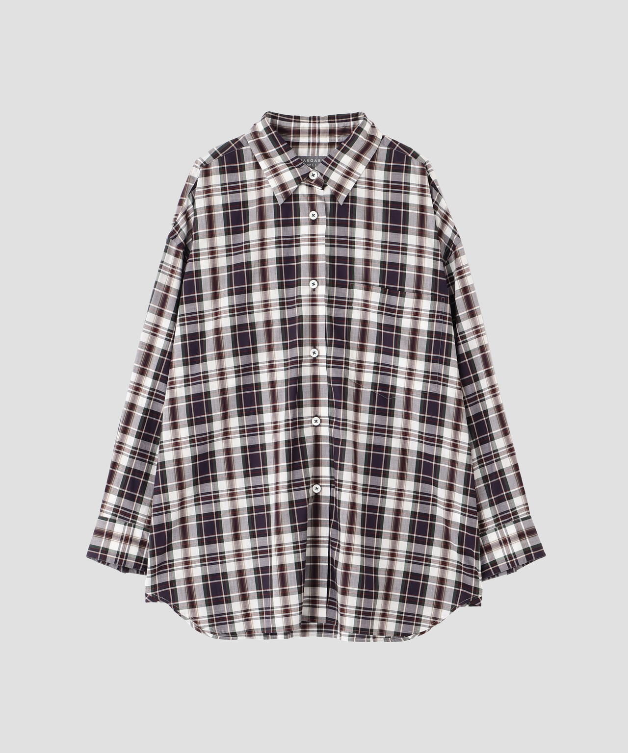 MULTI CHECK COTTON SHIRT | MARGARET HOWELL（マーガレット・ハウエル