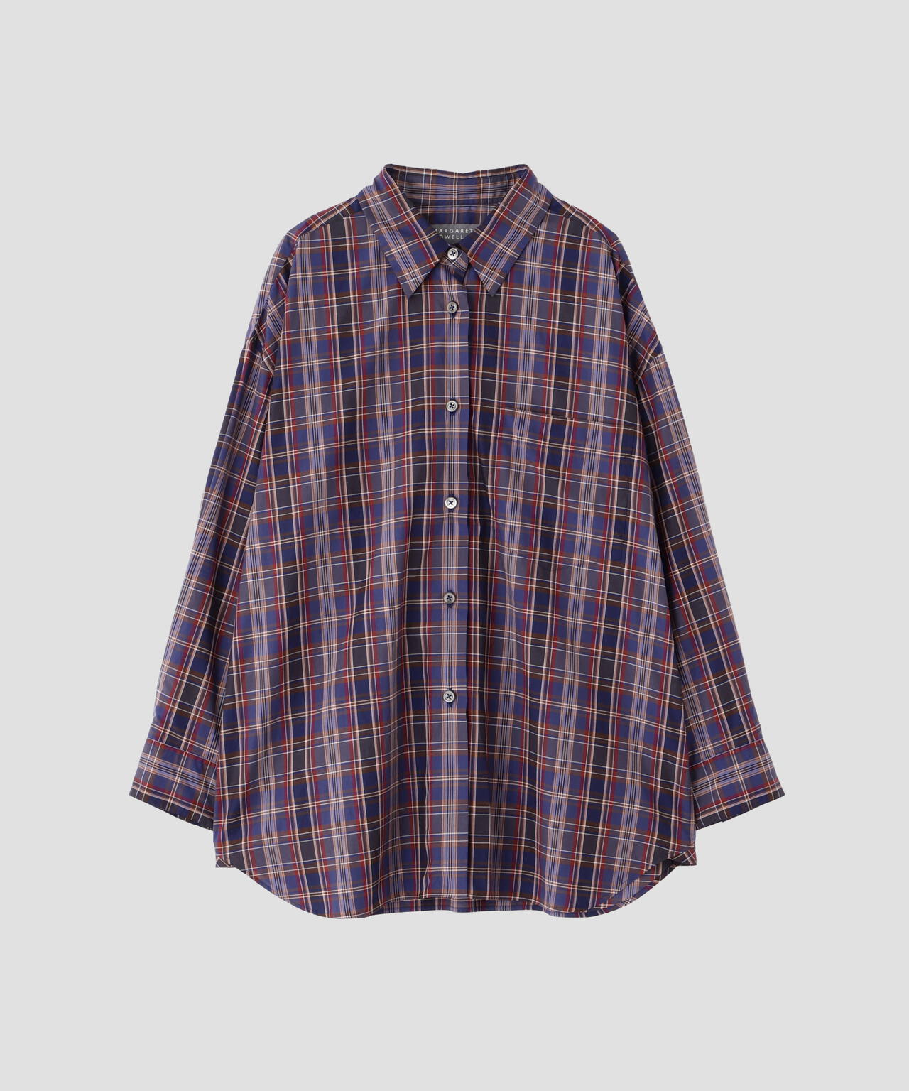 MULTI CHECK COTTON SHIRT | MARGARET HOWELL（マーガレット・ハウエル