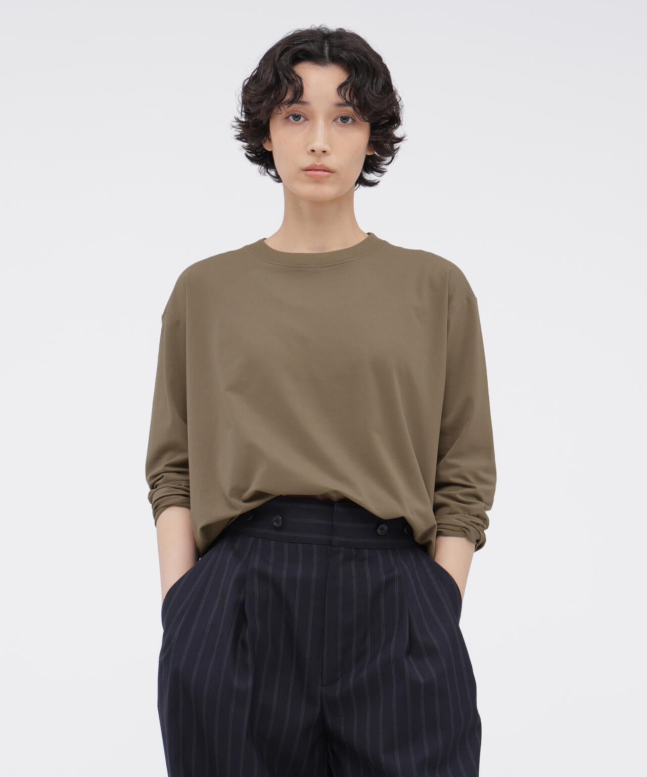 マーガレットハウエル　ORGANIC COTTON PIQUE POLYESTER COTTON HIGH GAUGE PIQUE JERSEY TOP | MARGARET HOWELL