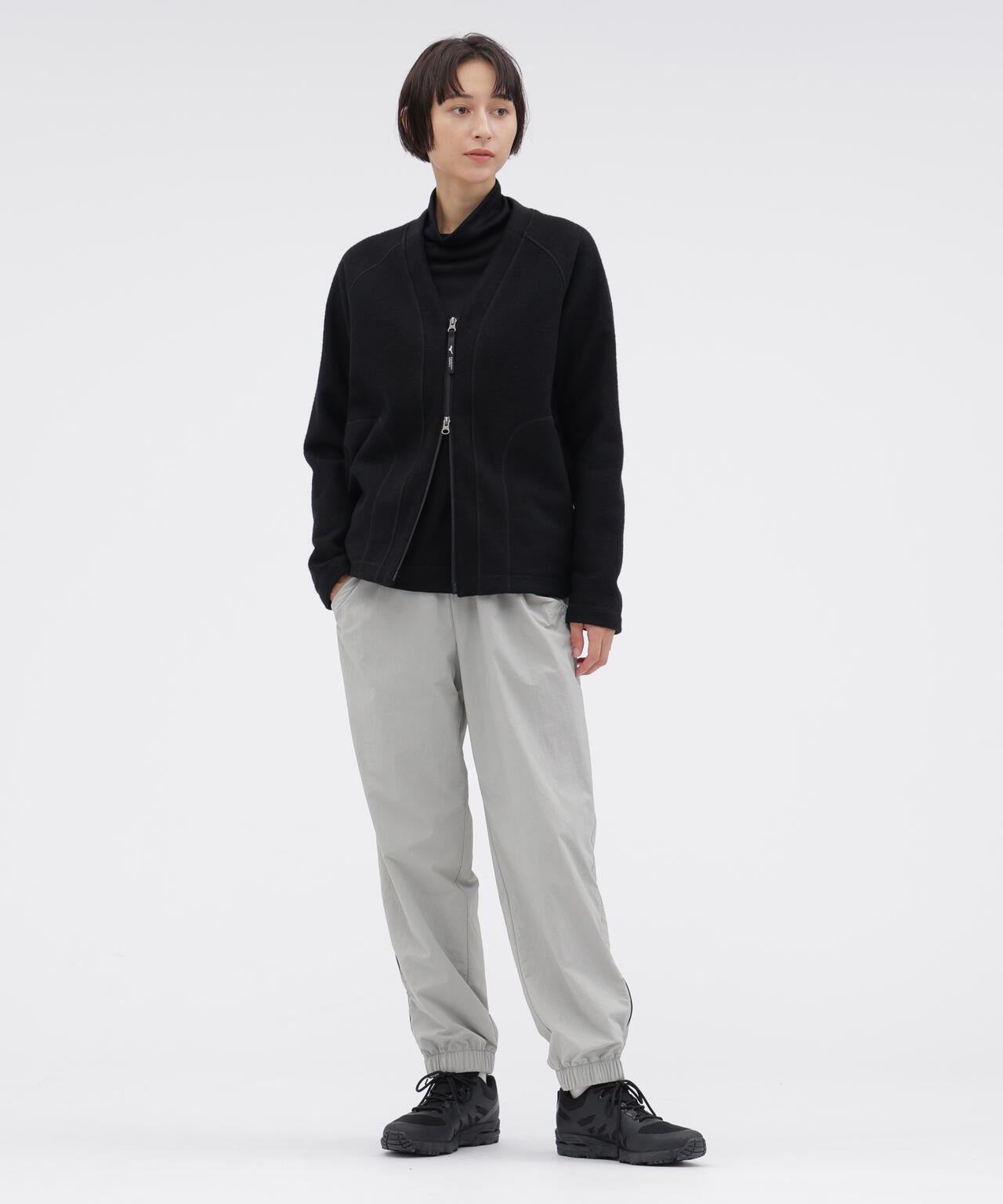 WOOL NYLON DENSE JERSEY TOP