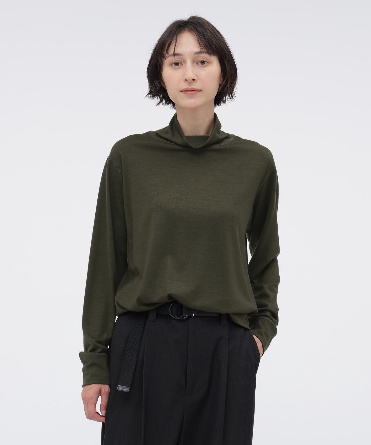 WASHABLE FINE GAUGE WOOL JERSEY TOP | MARGARET HOWELL