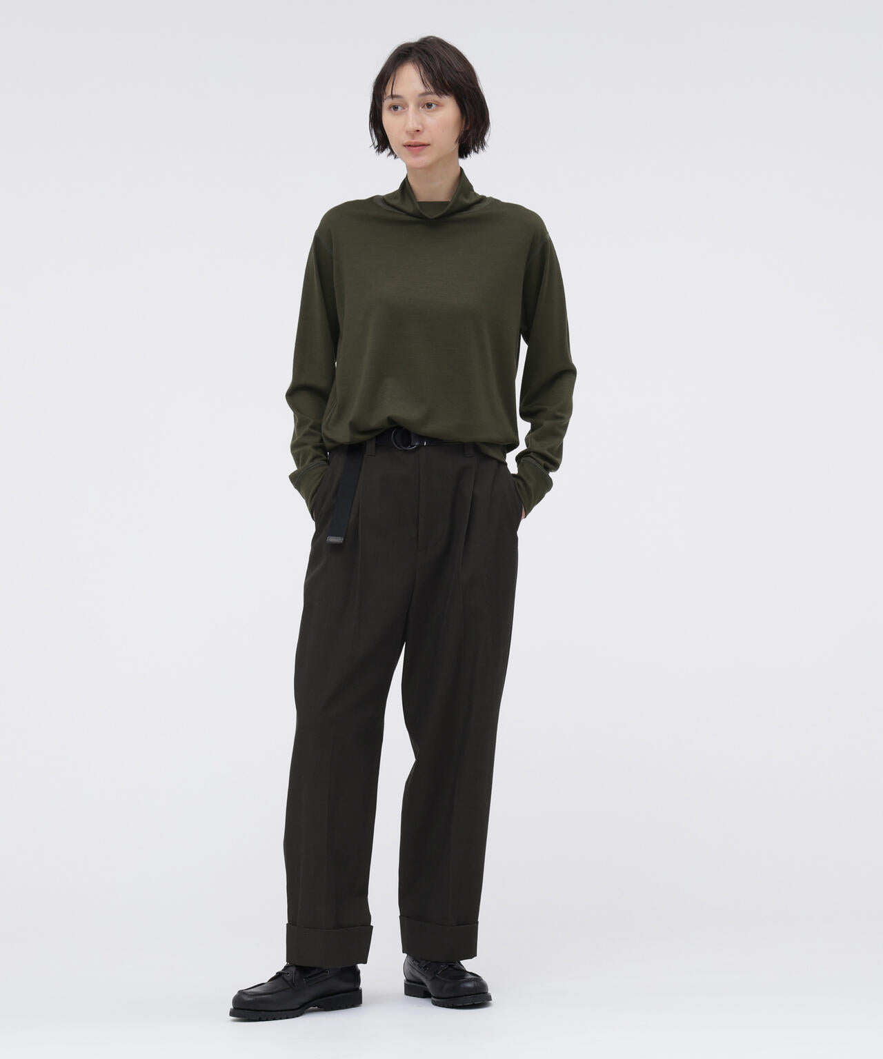 WASHABLE FINE GAUGE WOOL JERSEY TOP | MARGARET HOWELL