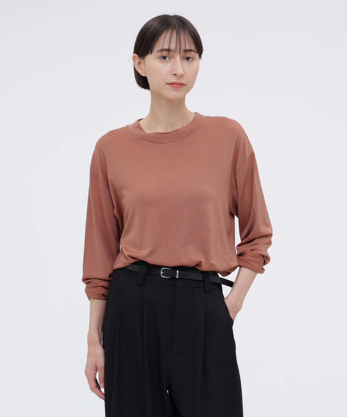 SUPERFINE WOOL JERSEY TOP | MARGARET HOWELL（マーガレット 