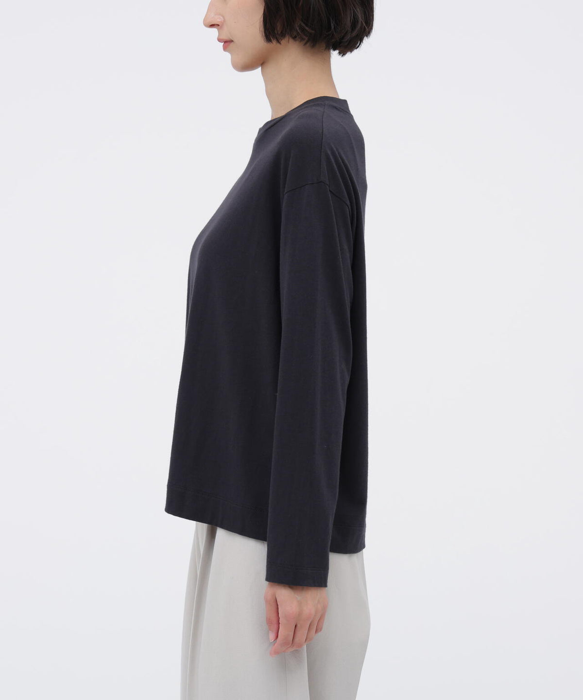 COTTON CASHMERE JERSEY TOP