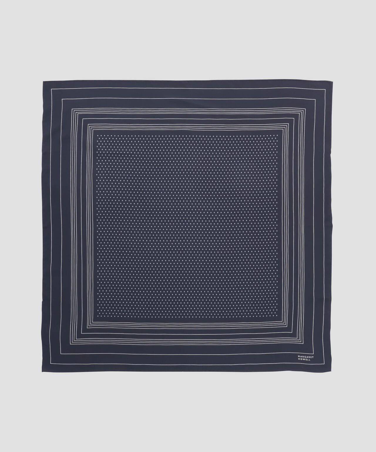 IRREGULAR BORDER SCARF SILK | MARGARET HOWELL（マーガレット