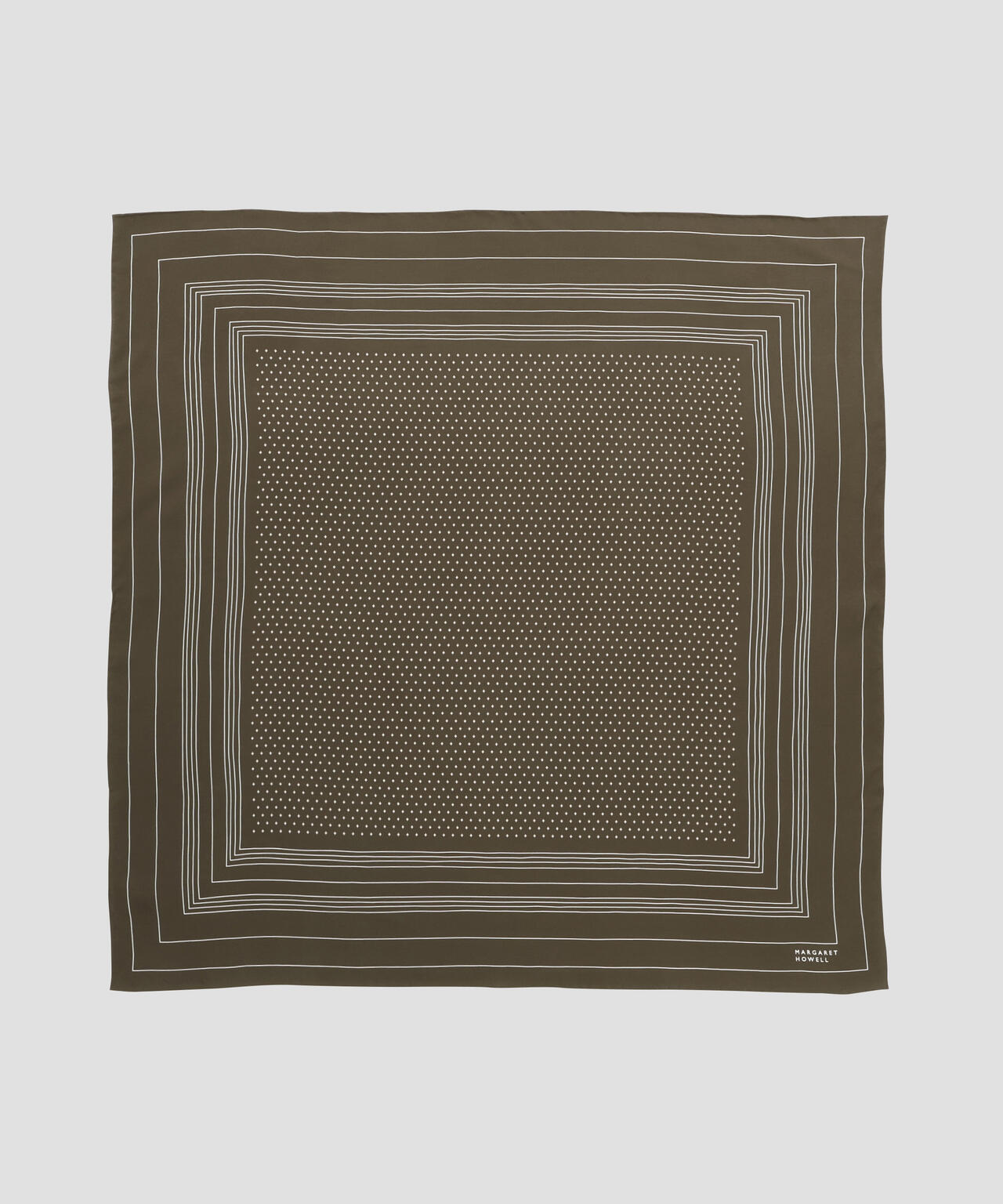 IRREGULAR BORDER SCARF SILK | MARGARET HOWELL（マーガレット