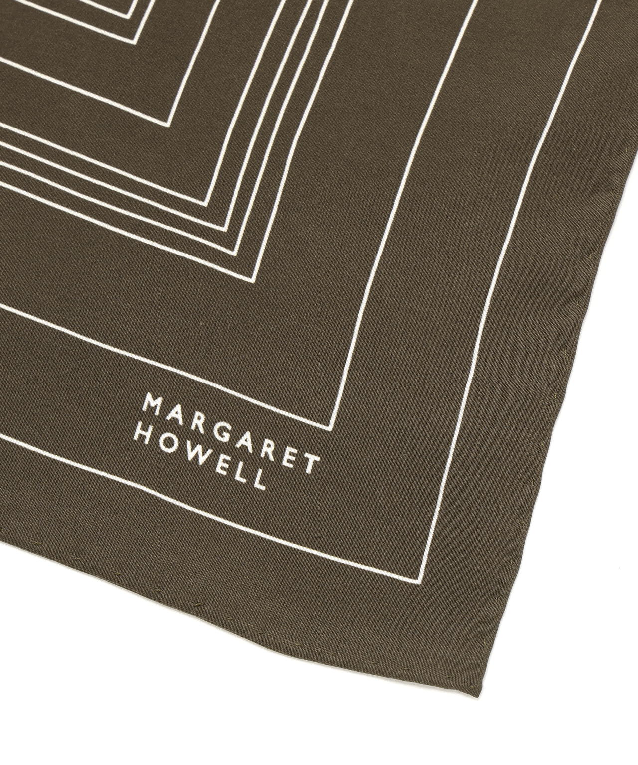 IRREGULAR BORDER SCARF SILK | MARGARET HOWELL（マーガレット