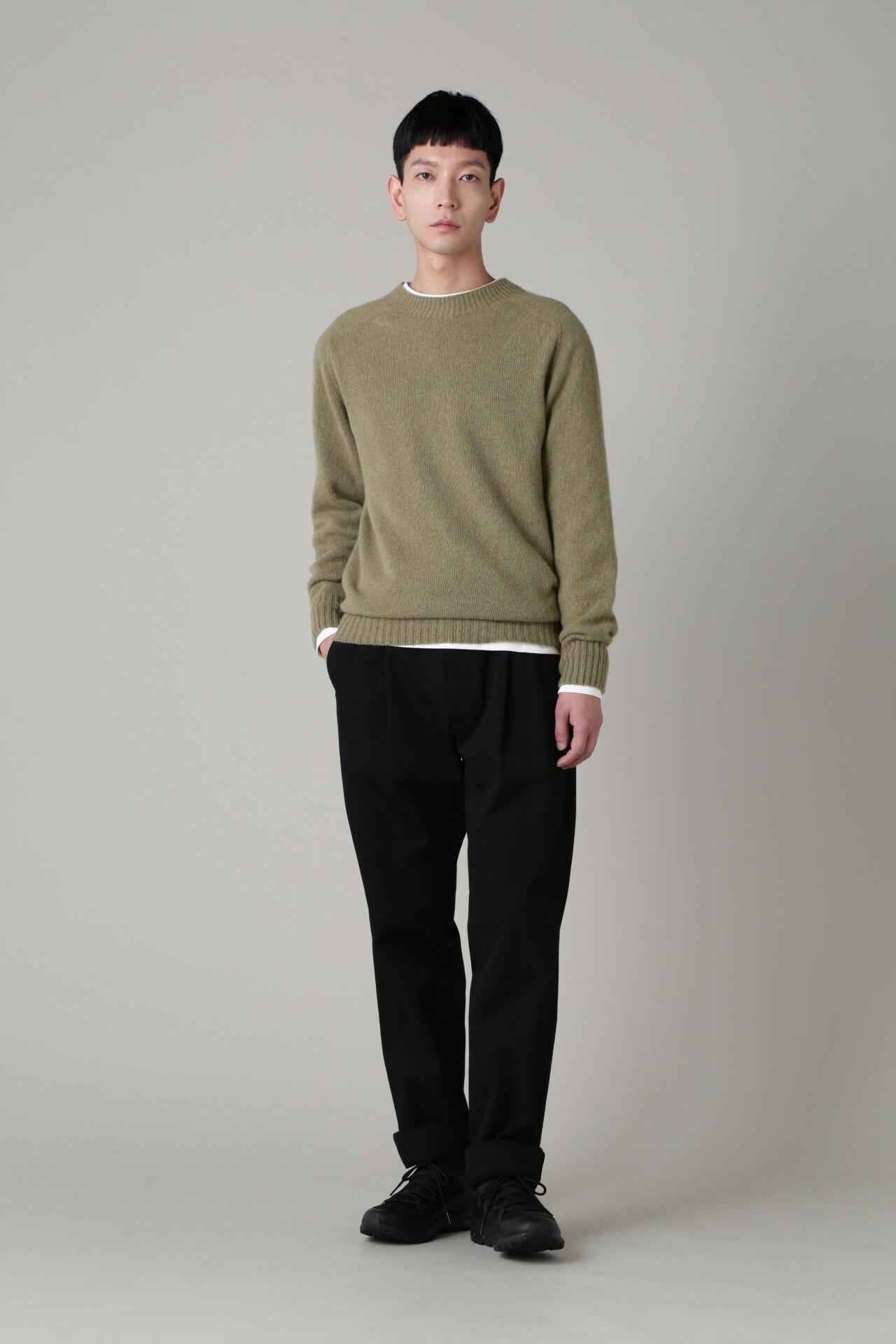 WOOL COTTON GABARDINE
