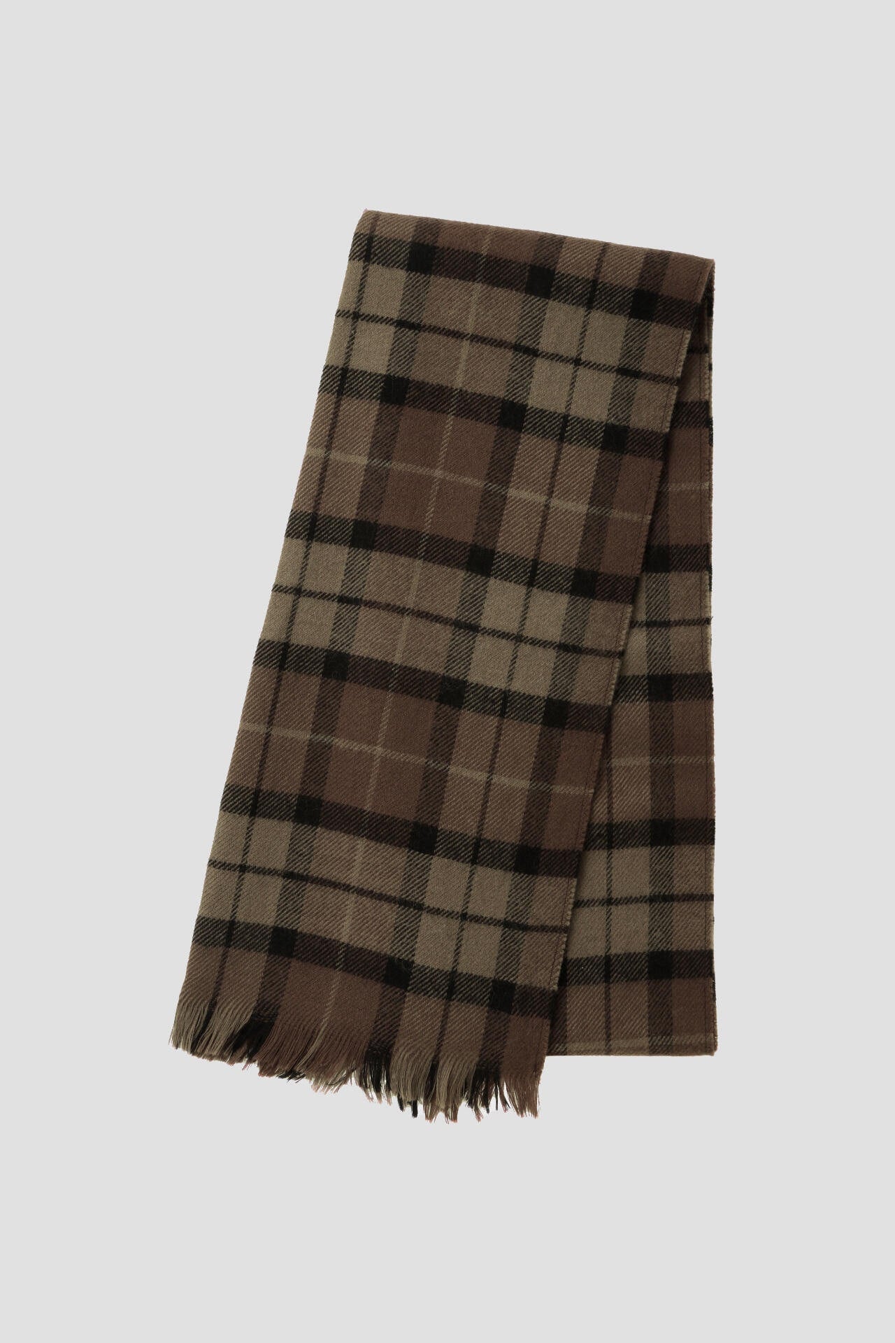 CHECK WOOL SCARF