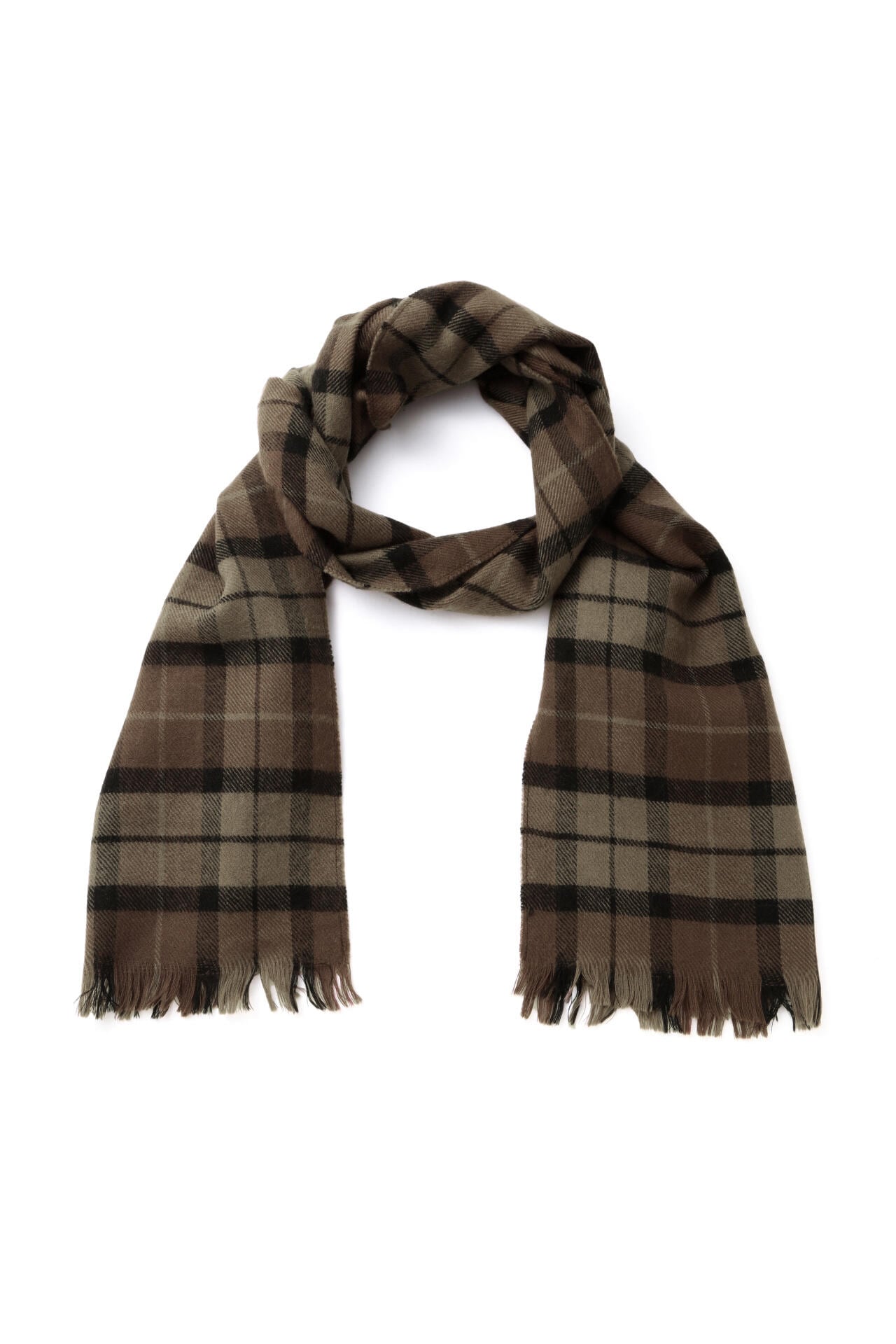 CHECK WOOL SCARF