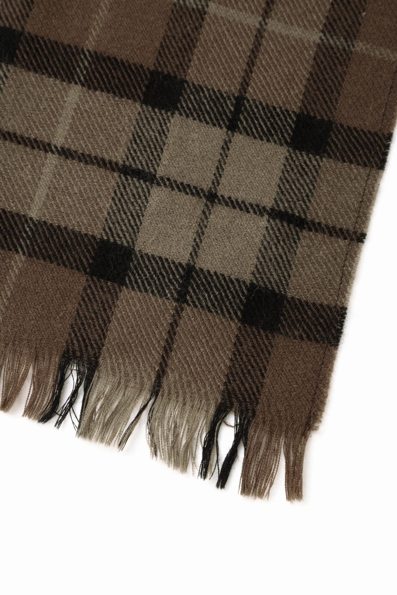 CHECK WOOL SCARF
