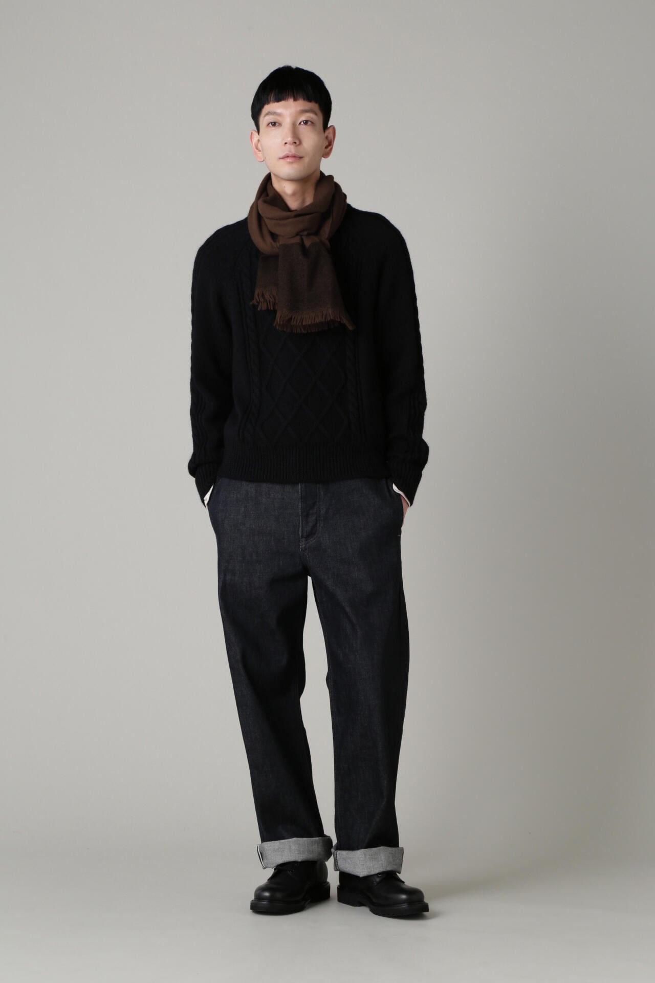 PANEL PATTERN WOOL SCARF | MARGARET HOWELL（マーガレット・ハウエル