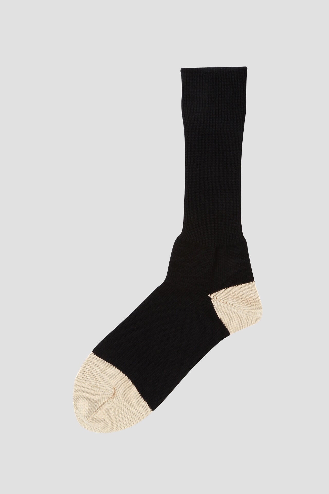 COTTON WOOL LONG RIB SOCK