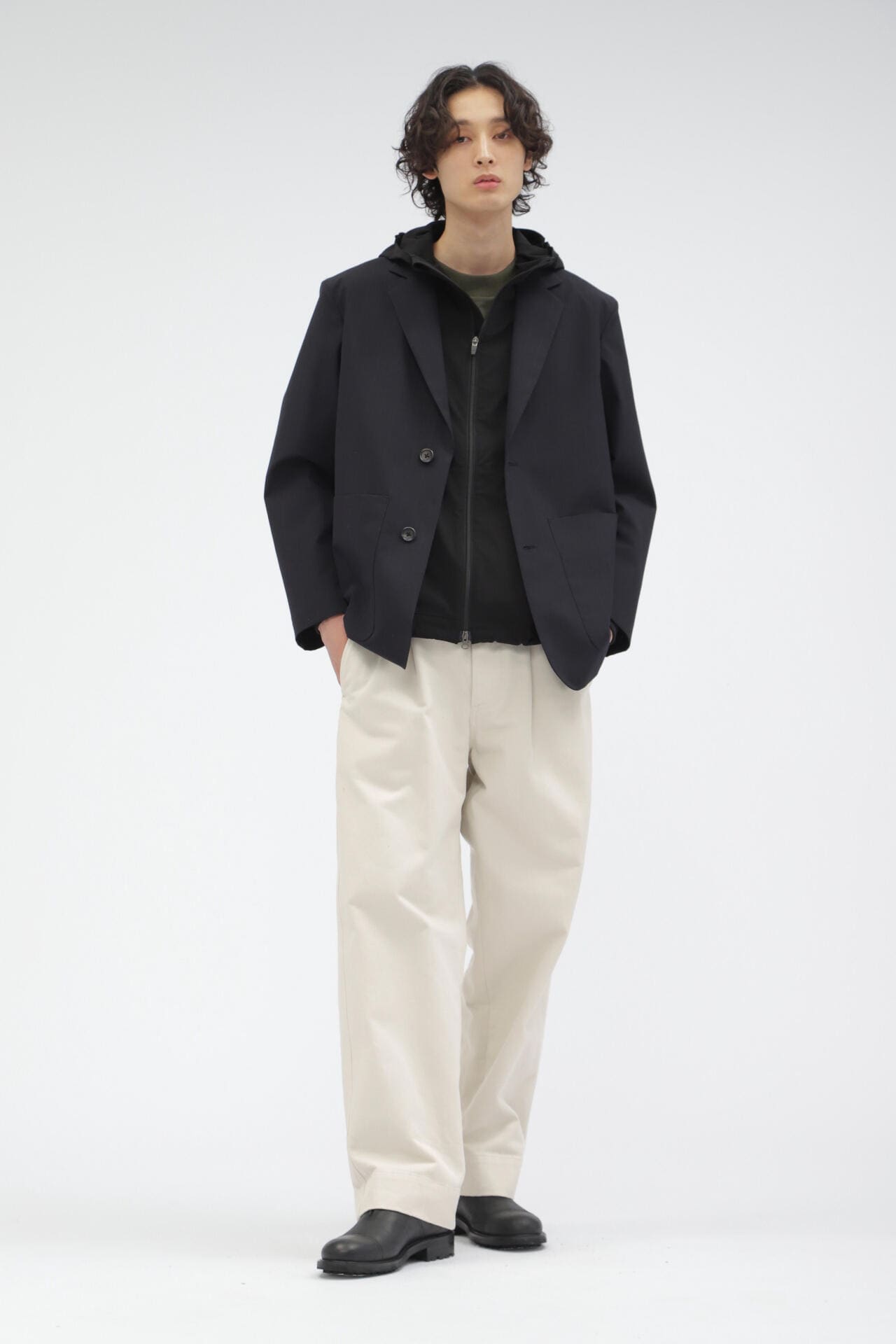 STRETCH POLYESTER HEAVY POPLIN