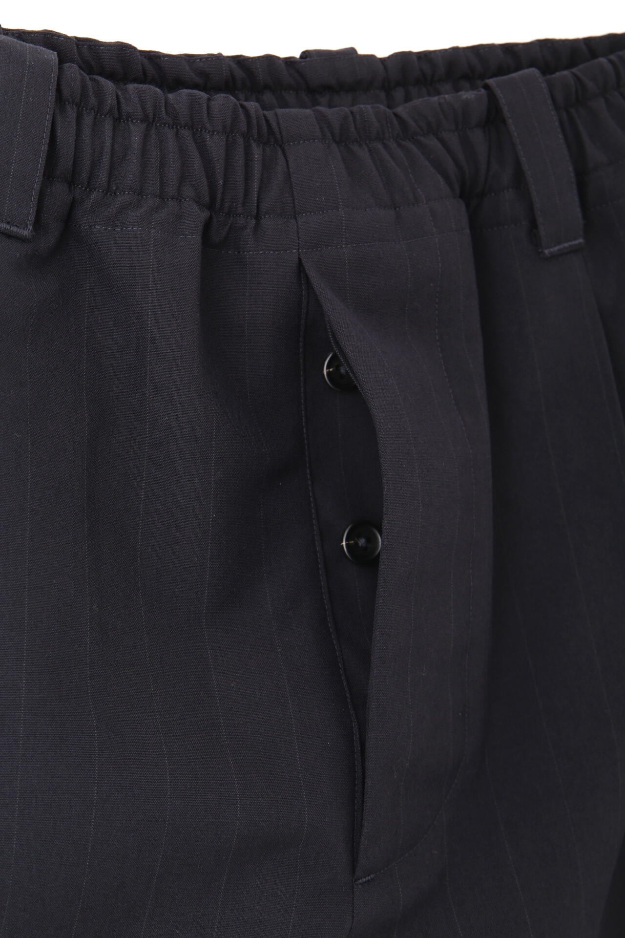 WIDE STRIPE WOOL PLAINWEAVE