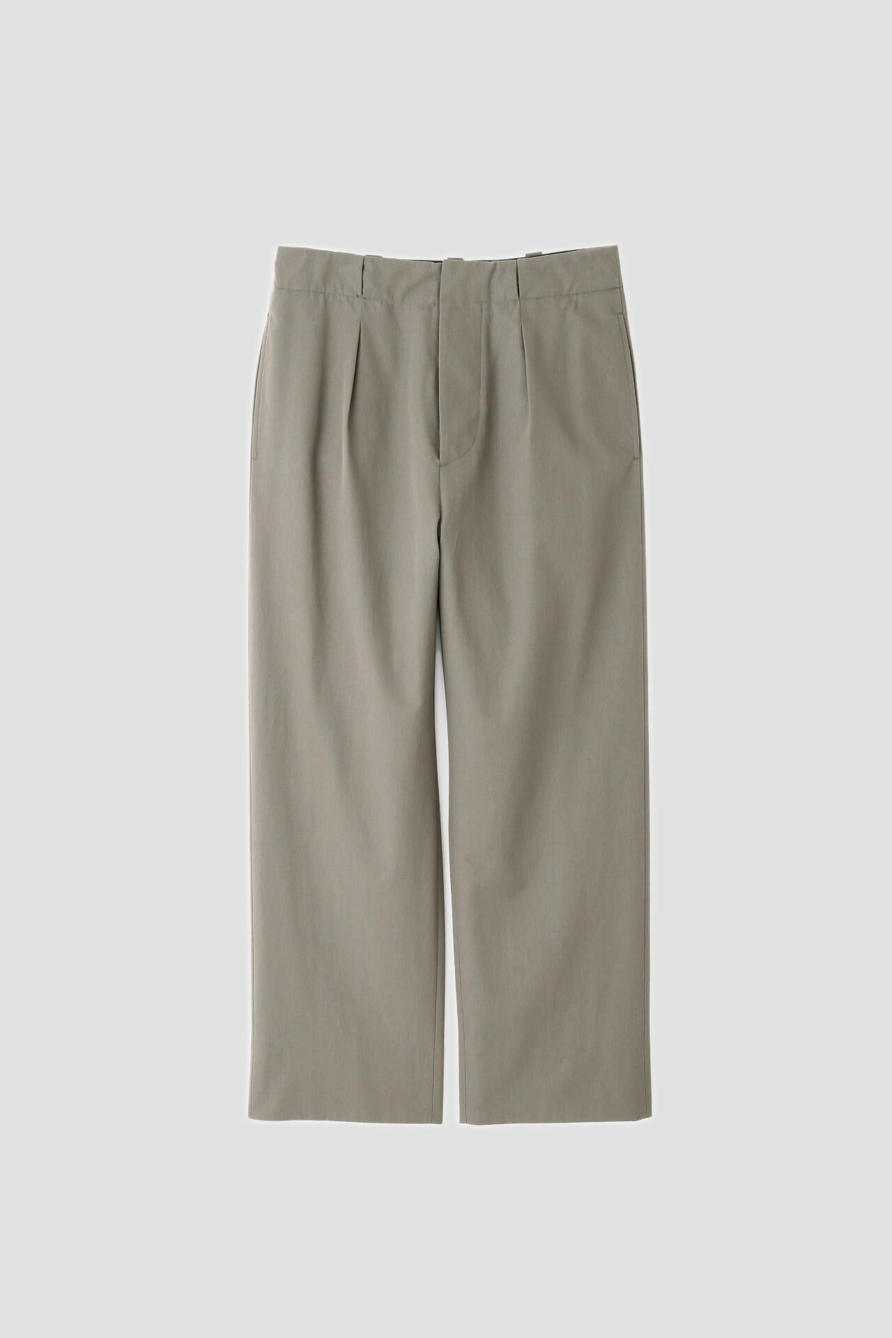 DRY WOOL COTTON TWILL TROUSERS