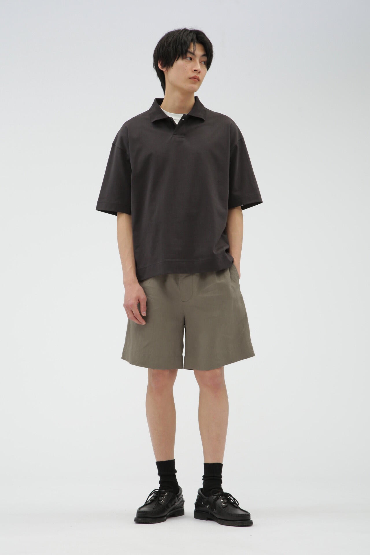 LINEN PLAINWEAVE TROUSERS