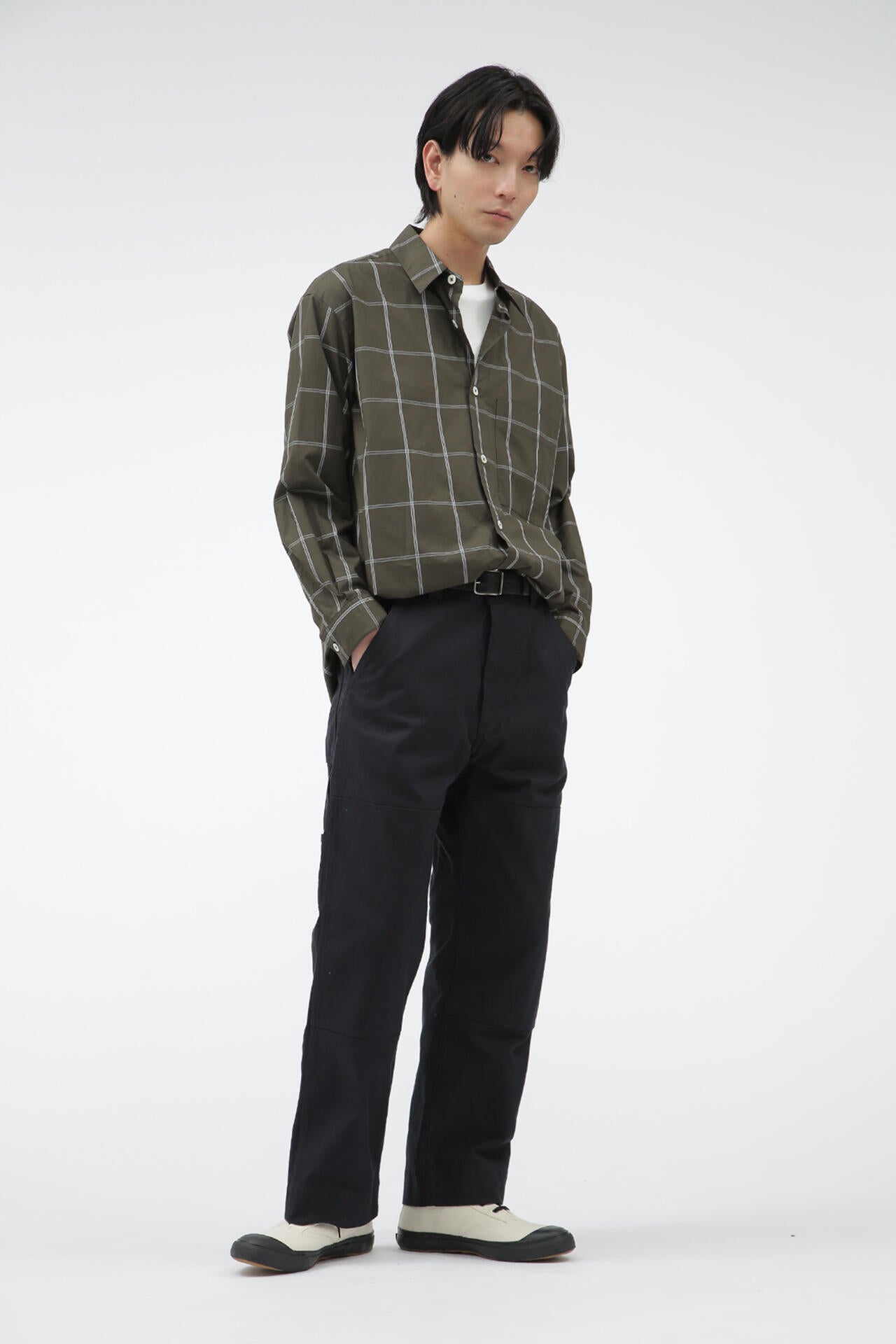 【定価約7万】マーガレットハウエル タータンポプリンコットン シャツワンピース 定価約7万】マーガレットハウエル タータンポプリンコットン