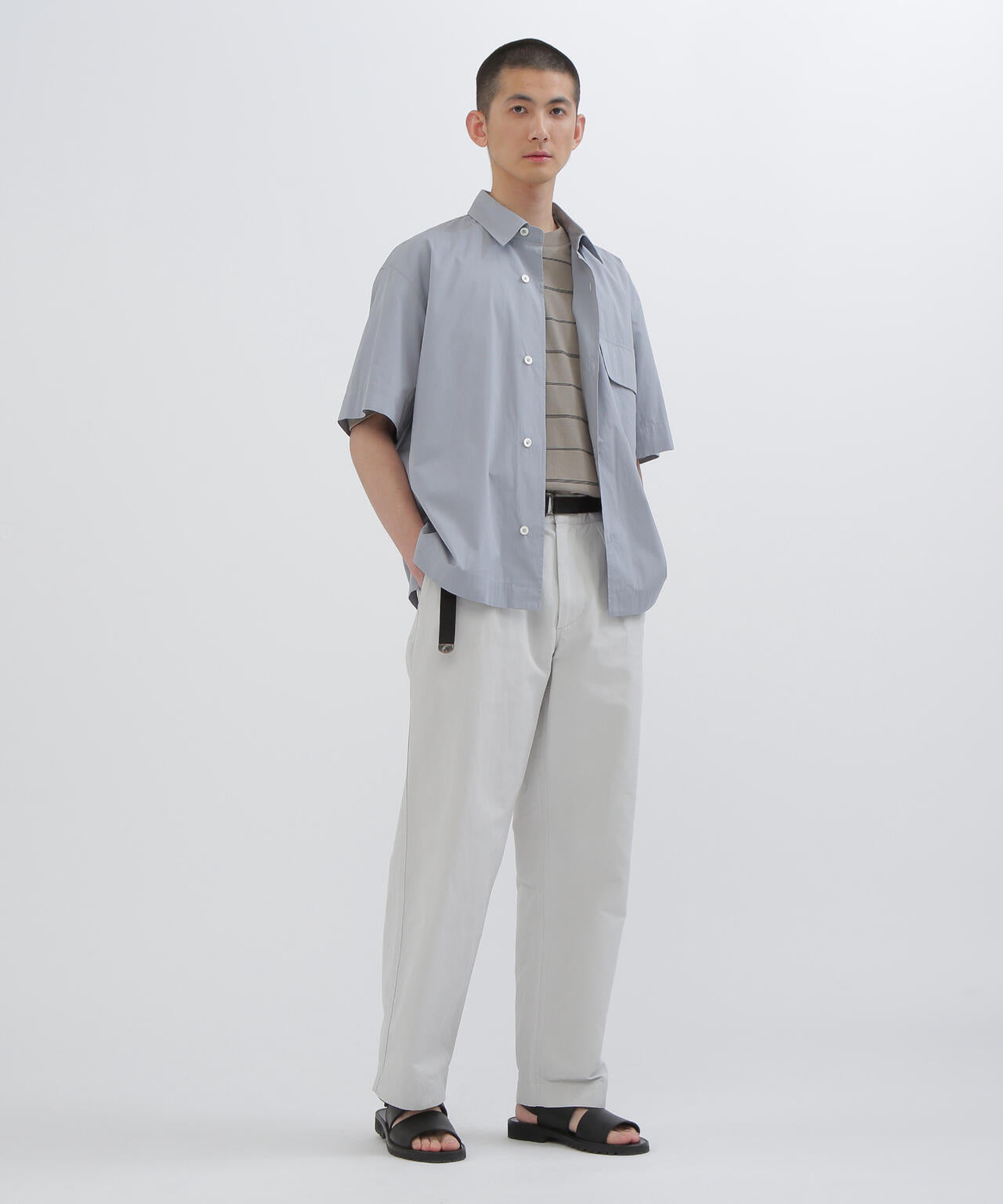 COMPACT COTTON PLAINWEAVE SHIRT