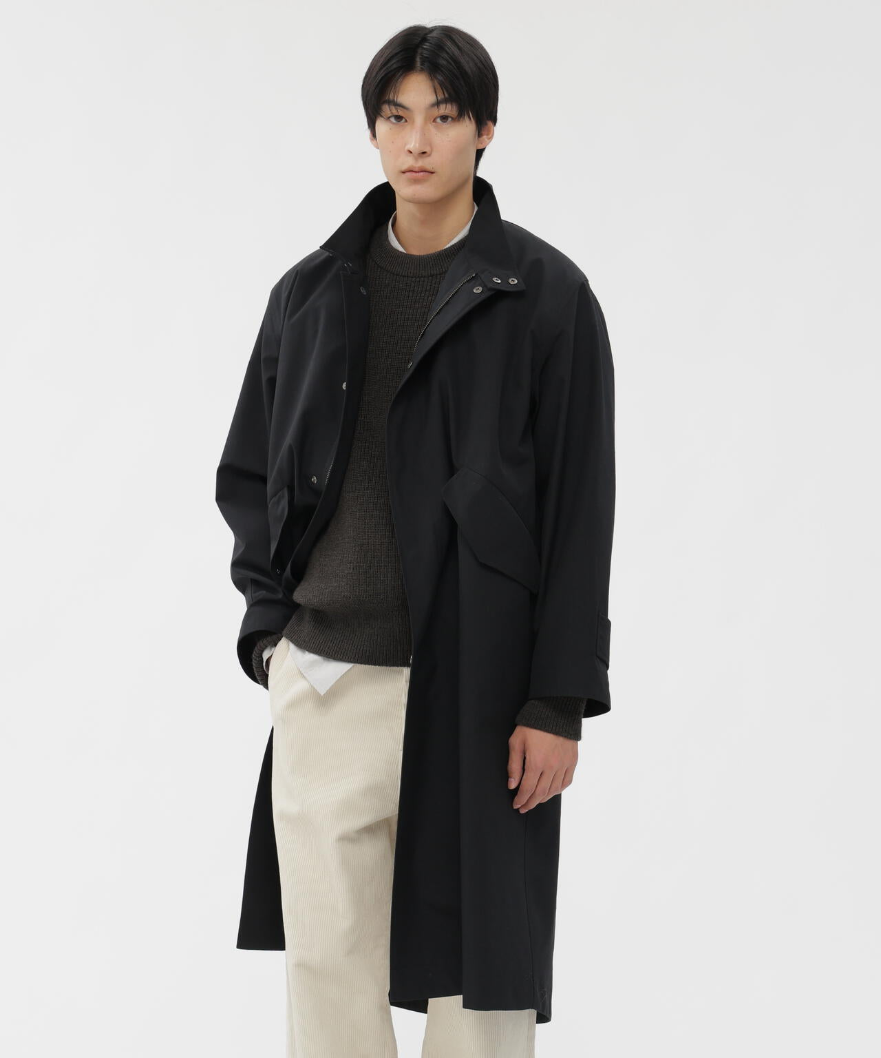 SHOWERPROOF WOOL COAT