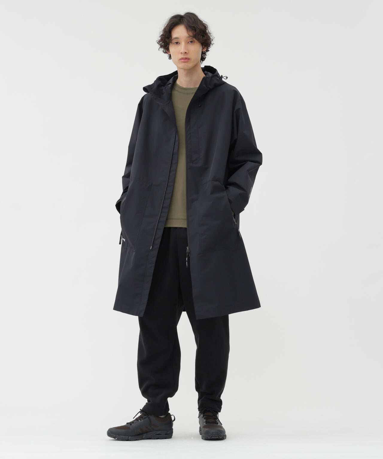 マーガレットハウエル Pコート カシミヤ混 ウール ダブル 日本製　Ⅱ WINDSTOPPER POLYESTER POPLIN COAT | MARGARET HOWELL（マーガレット