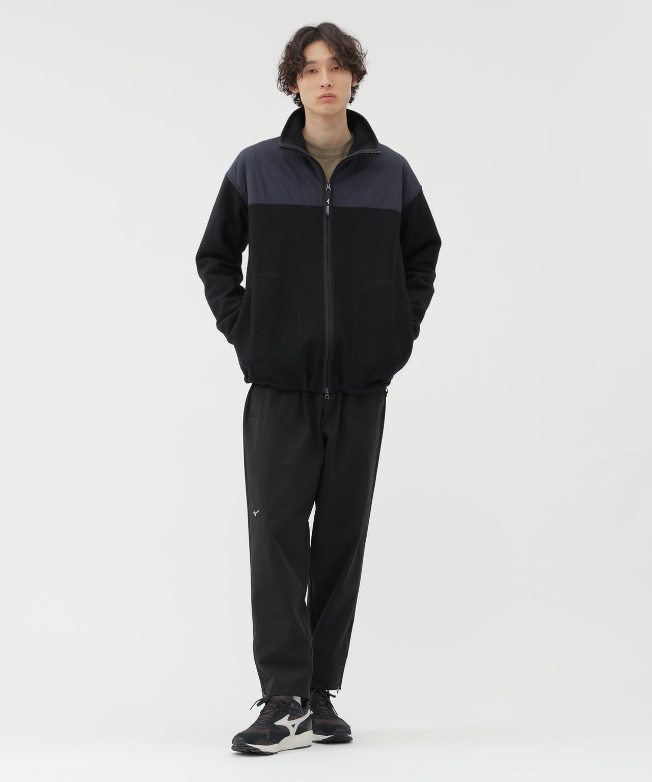 WOOL NYLON COMPRESSED JERSEY BLOUSON