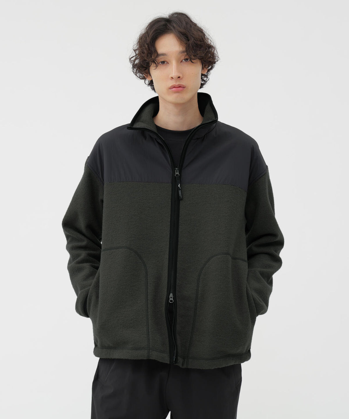 WOOL NYLON COMPRESSED JERSEY BLOUSON | MARGARET HOWELL 