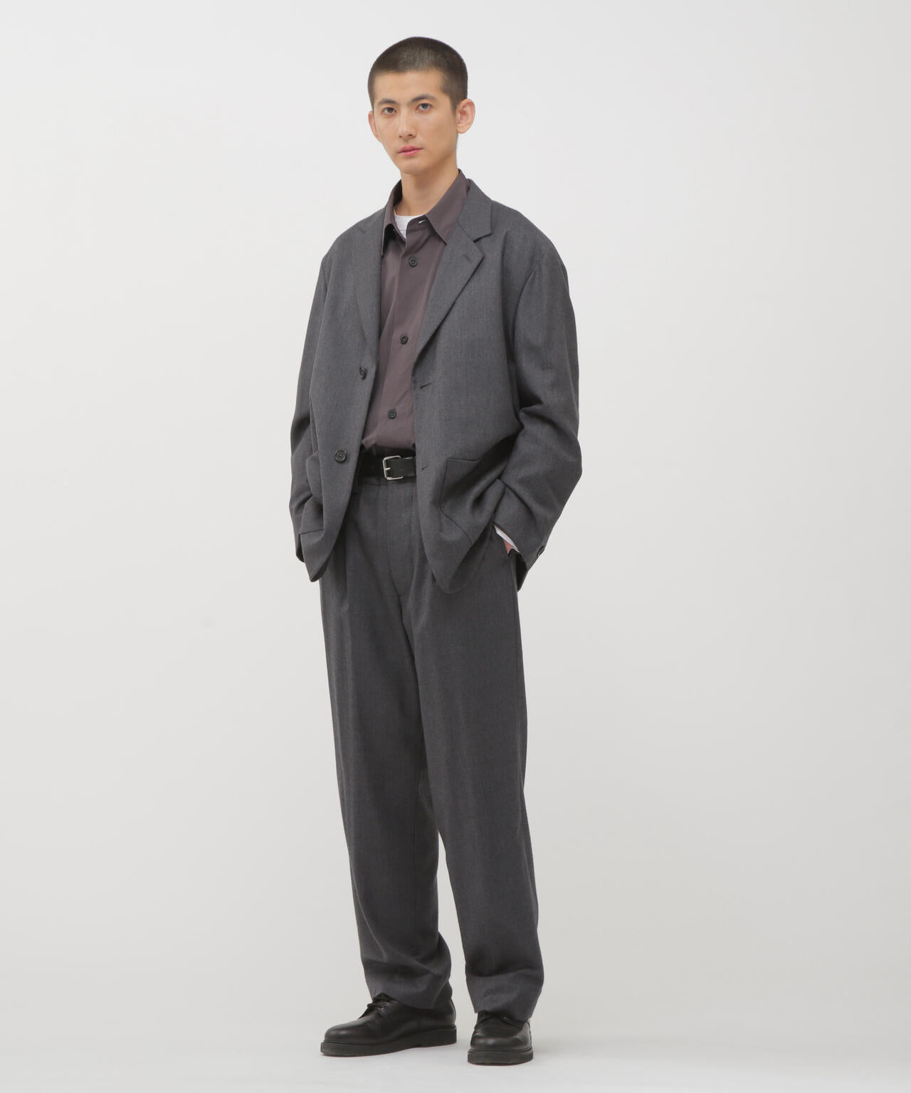 MILLED FINE WOOL TWILL JACKET