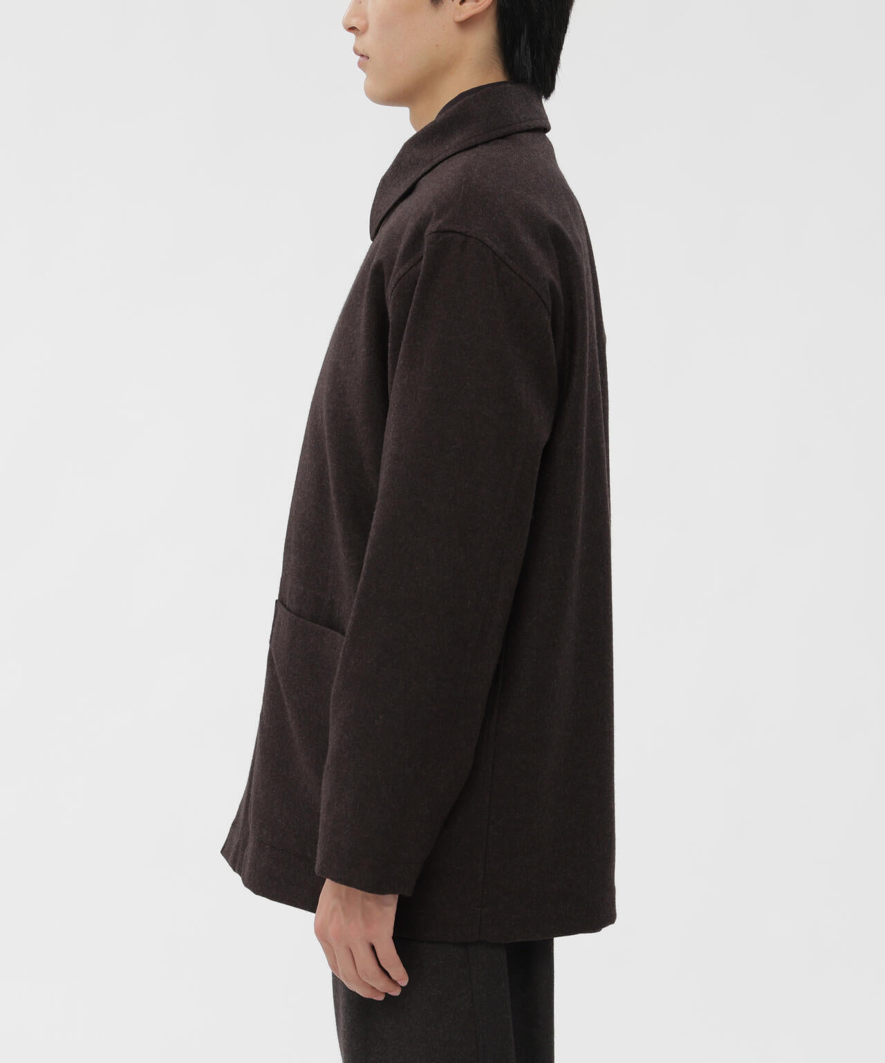 COMPACT YARN DYED WOOL BLOUSON | MARGARET HOWELL（マーガレット
