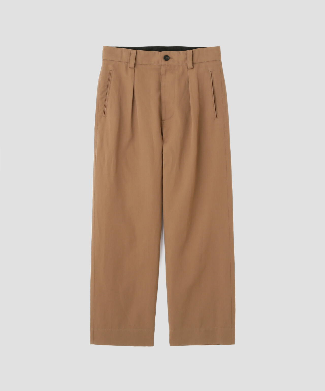 DRY WOOL LINEN TWILL TROUSERS
