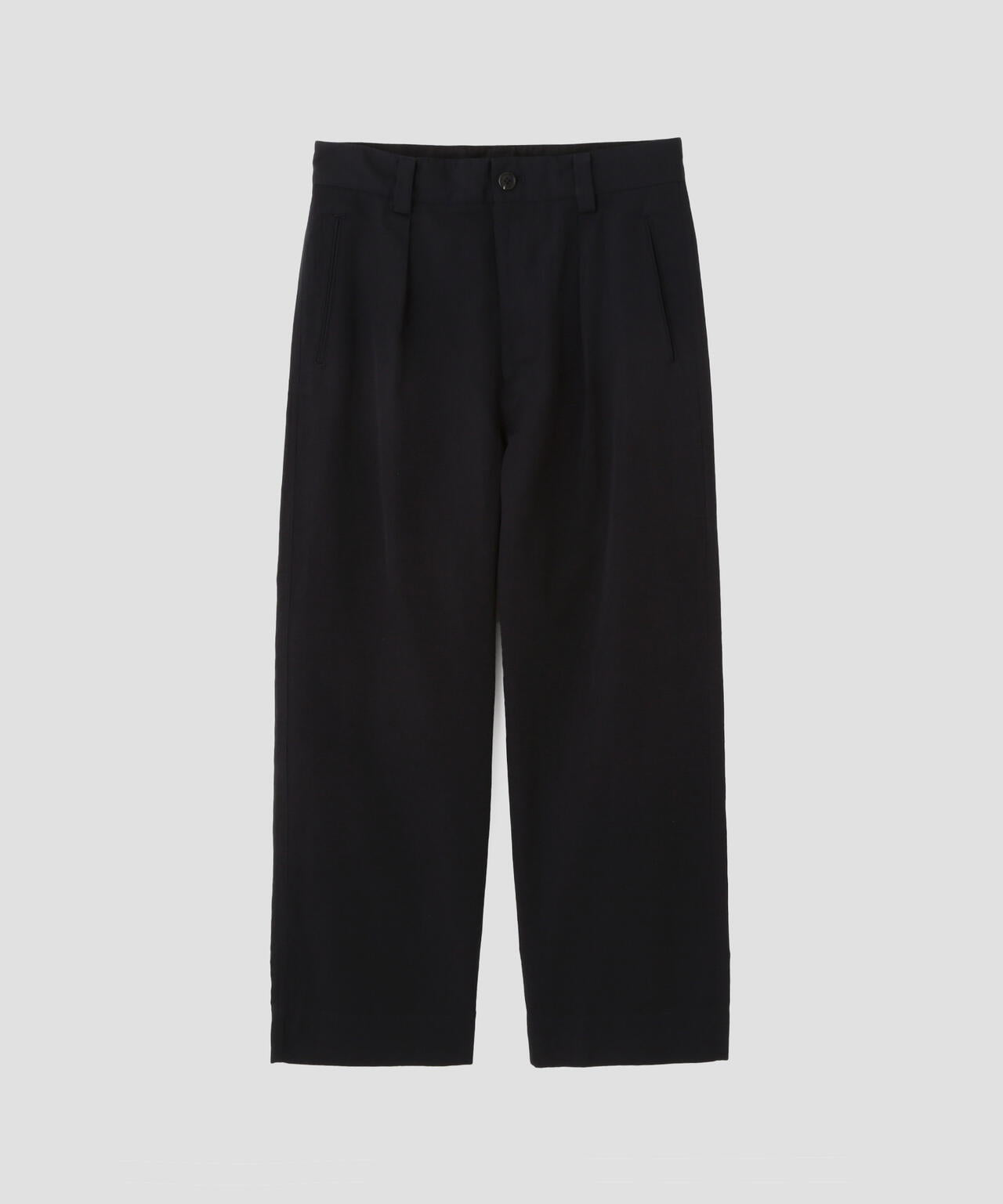 DRY WOOL LINEN TWILL TROUSERS