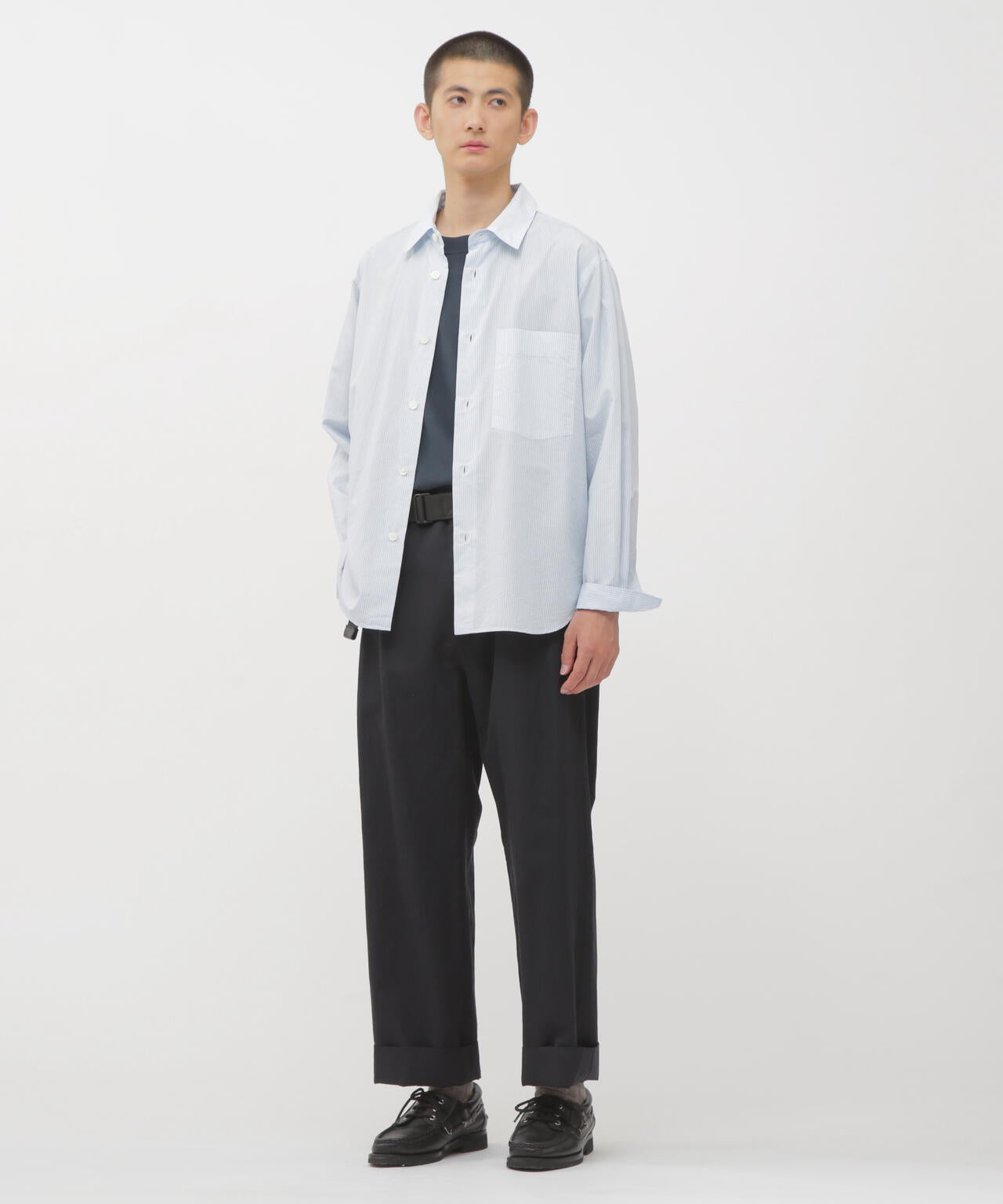 DRY WOOL LINEN TWILL TROUSERS
