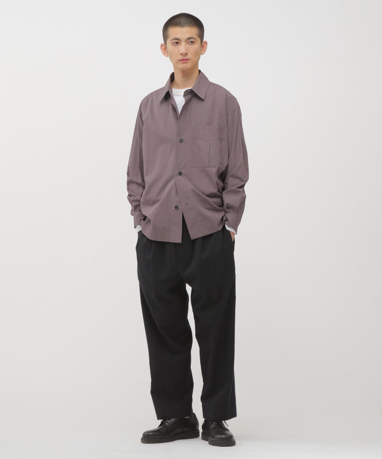 STRIPE FLANNEL TROUSERS | MARGARET HOWELL（マーガレット・ハウエル