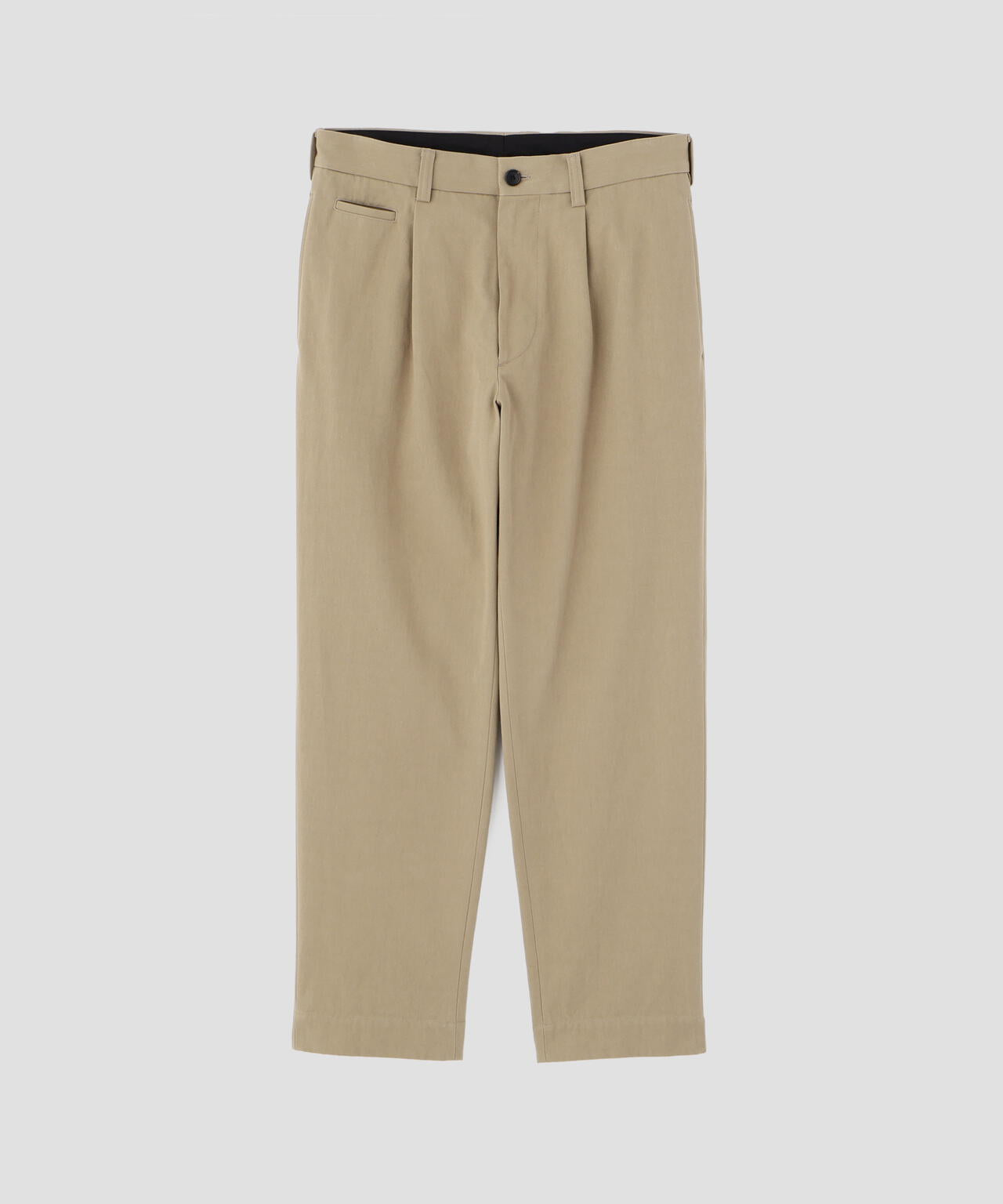 IRREGULAR COTTON TWILL TROUSERS
