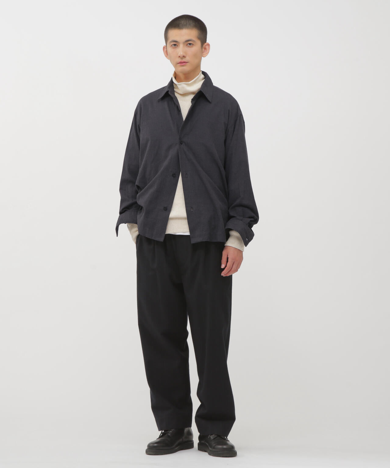 BRUSHED COTTON TWILL SHIRT